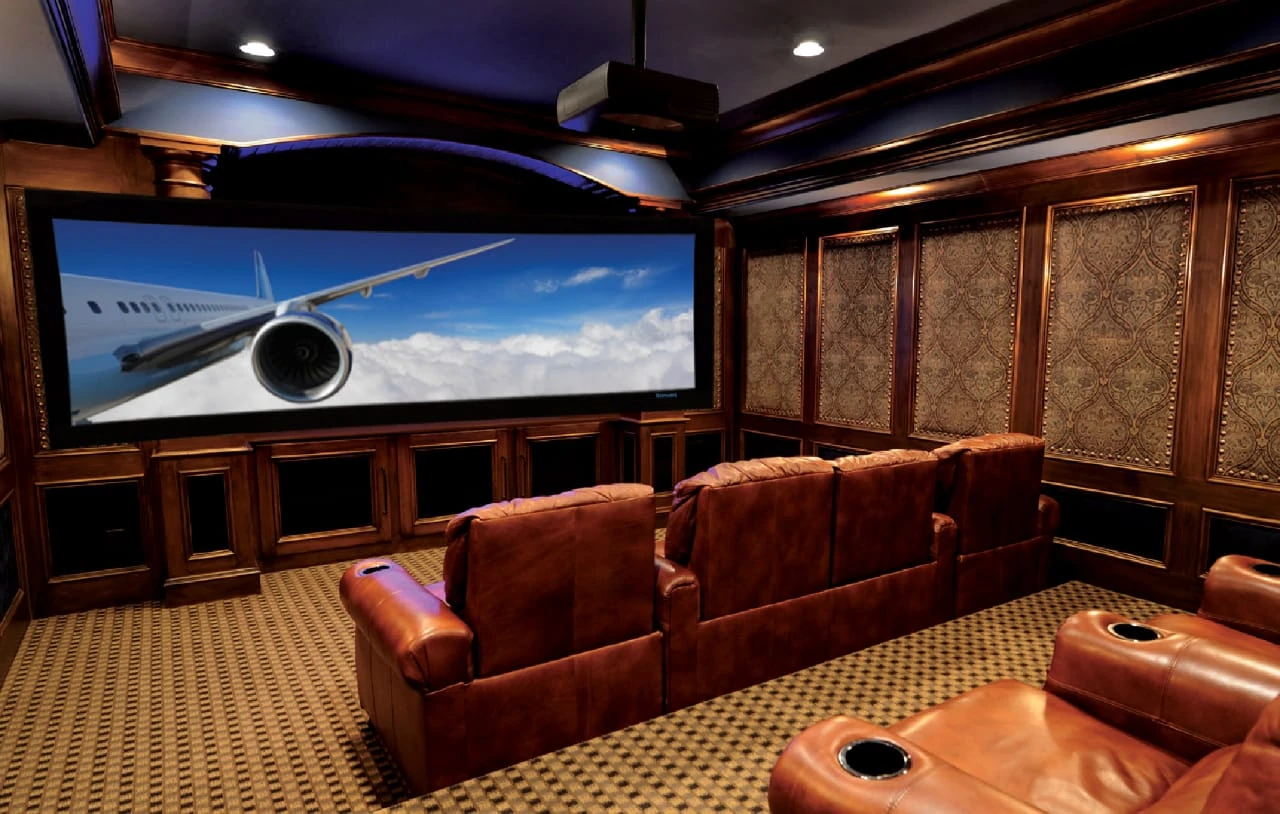 Modern luxury interior inspiration for planning a bespoke home cinema in Dubai